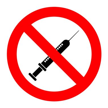 Uyuşturucu kullanımı veya enjeksiyon iğnesi yok. İmza, taşıma yasağı, uyuşturucu ve yasadışı madde kullanımı yasak.