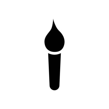 boya fırçası simgesi, boya fırçası bilgisayar fare imleci, boya fırçası imlecine tıkla siyah ve beyaz