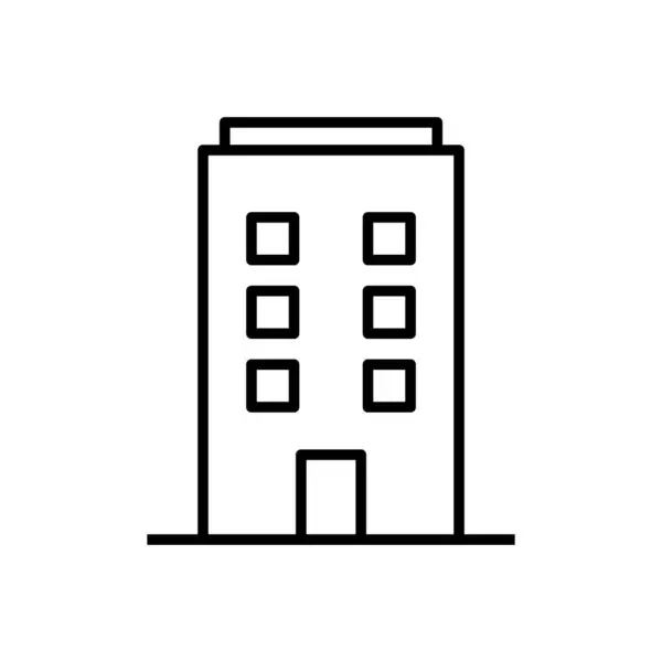 ofis binası simgesi, reklam, apartman çizimi taslak biçimi