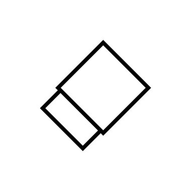 silgi simgesi, silgi bilgisayar fare imleci üzerine eğimli, silgi imleci işaret çizgisi biçimine tıklayın