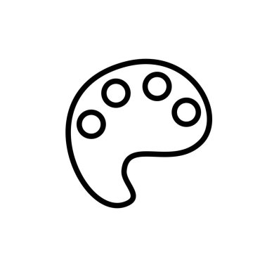 renk paleti simgesi ve fare imleci ve grafik yazılımı bilgisayar işaretçisi için sembol, renk paleti işaret çizelgesi biçimine tıklayın