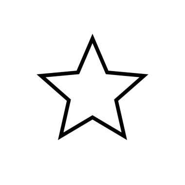 yıldız simgesi aracı Düz biçim çizgisi