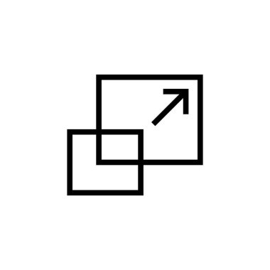 grafik tasarım yazılımı için fare imleci ölçeklendirici imleci, tıklama imleci dış hat biçimi