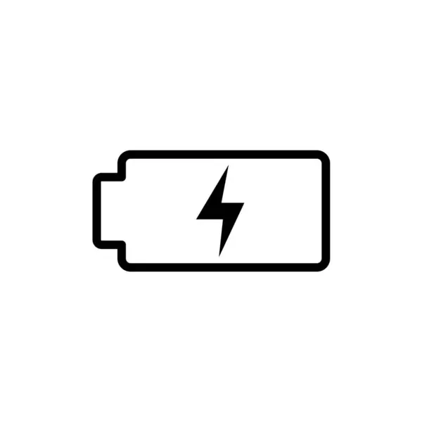 stock vector battery charge indicator, full charged battery icon, electric power, outline drawing style 4