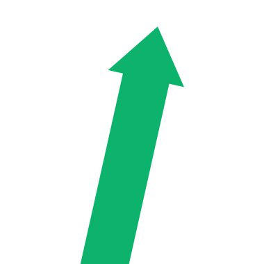 Green Arrow işletme grafiği yukarı bakan kar 3 temsil eder