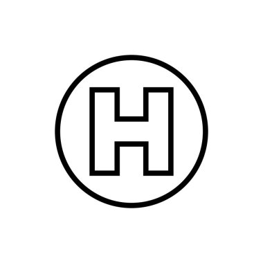 H Hastanesi Sembol Simgesi Simgesi, Helikopter İniş Üssü Sembol Sağlık Merkezi Iconset Hastanesi Sembolü, Kızılhaç, Acil Durum, İnsanları Kurtarma, SOS, Yardım