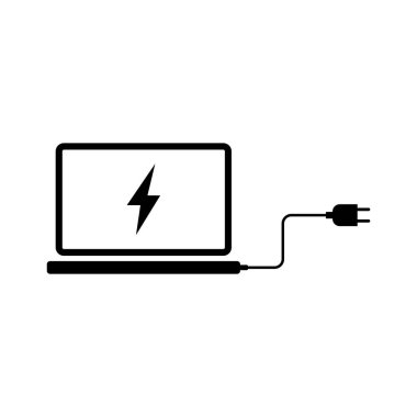 Laptop Yükleme Simgesi, Not Defteri Bilgisayar Güç İstasyonu Sembolü