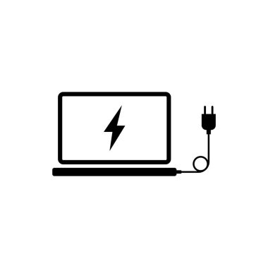 Laptop Yükleme Simgesi, Not Defteri Bilgisayar Güç İstasyonu Sembolü