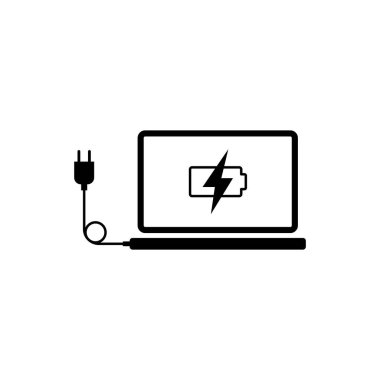 Laptop Yükleme Simgesi, Not Defteri Bilgisayar Güç İstasyonu Sembolü