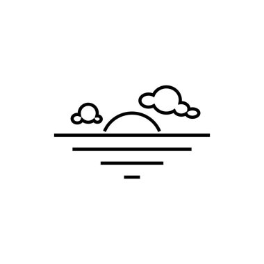 Bulutlu gökyüzü ile gün batımı, Yaz Tatili Tatili