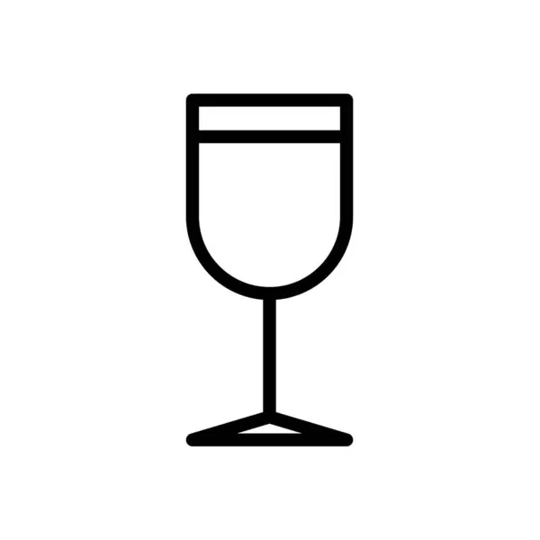 stock vector a glass of wine Icon