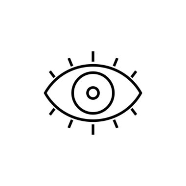yoğun göz simgesi gelecek için net bir vizyonu temsil eder