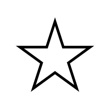 yıldız simgesi siyah ve beyaz tasarımı