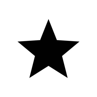 yıldız simgesi siyah ve beyaz tasarımı