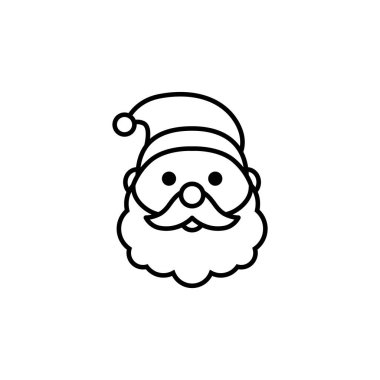 Noel Baba, Noel temalı simge grafik çizim taslağıyla karşı karşıya