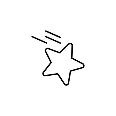 Kayan yıldız tema simgesi grafik çizim çizimi sanatı