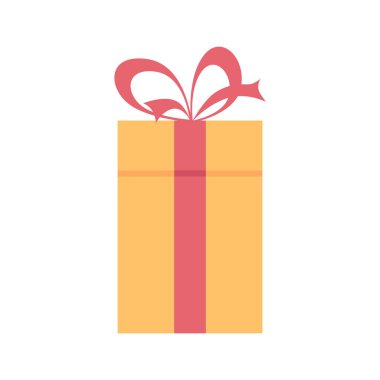 Pembe Kurdeleli Sarı Hediye Kutuları. Düz Tasarım