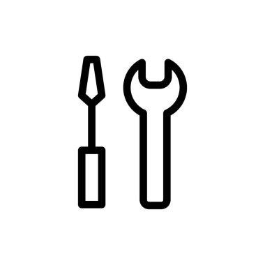 Araçlar Simgesi onarımı ve kişiselleştirme simgesi ana hatları UI UX illüstrasyonu