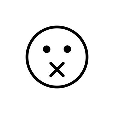 Sessiz yüz duygu ikonu kapa çeneni kapa çene emojisi özeti