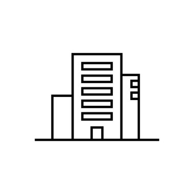 Yüksek Katlı Bina Düzenlenebilir Simgesi 3