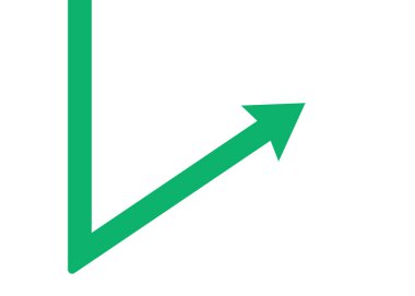 Ekonomik İyileşmeyi ve Karı sembolize eden, Aşırı Düşüşün Ardından Yeniden Artan İş Oku