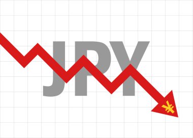 JPY Japon Yen ok grafiği düşüyor