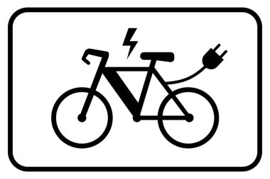 E-Bisiklet İzin Belgesi. Elektrikli Bisiklet Otoparkı tabelası. E-Bisiklet Şarj İstasyonu