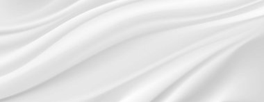 Pürüzsüz beyaz ipek ya da saten lüks kumaş dokusu düğün arka planı olarak kullanılabilir. Lüks Noel geçmişi ya da yeni yıl geçmişi. Sepia tonunda. Retro tarzı. Vektör illüstrasyonu.