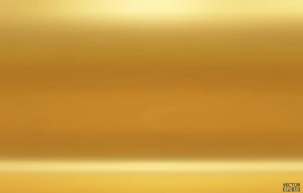 Золотий Фон Анотація Легкий Градієнт Золота Металу Блискучий Золотистий Фон — стоковий вектор