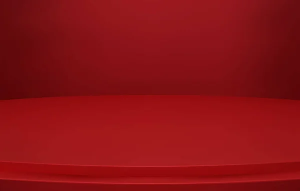 Abstraktní Luxusní Červené Pozadí Prázdný Červený Gradient Room Studio Space — Stockový vektor