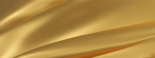 Абстрактный Золотой Шелковый Векторный Фон Роскошная Ткань Жидкая Волна Абстрактная — стоковый вектор