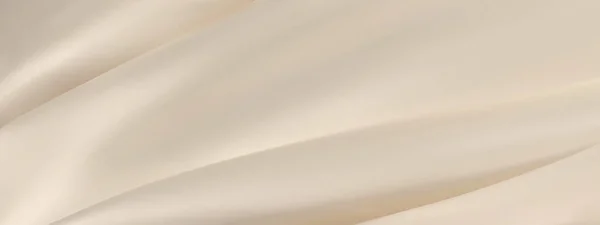 Fond Vectoriel Abstrait Soie Dorée Tissu Blanc Luxe Vague Liquide — Image vectorielle
