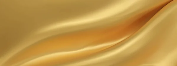 Fond Vectoriel Abstrait Soie Dorée Tissu Blanc Luxe Vague Liquide — Image vectorielle