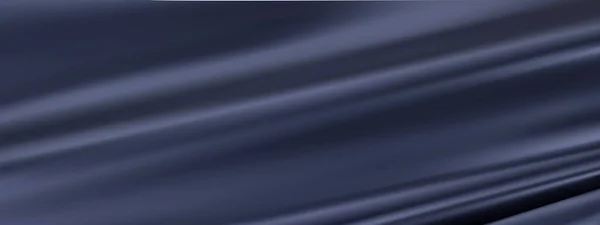Абстрактний Темно Синій Векторний Фон Розкішна Тканина Або Рідка Хвиля — стоковий вектор
