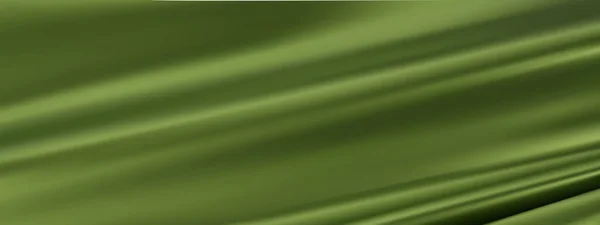 Fondo Abstracto Vector Seda Verde Paño Verde Lujo Onda Líquida — Vector de stock