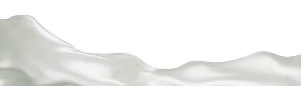 コピースペースが付いている白い絹の繊維生地の旗の背景 グランドオープン式のための滑らかなエレガントな白いサテン 白いカーテン 3Dベクトル図 — ストックベクタ