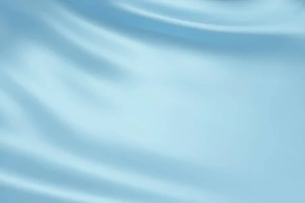 Gros Plan Texture Soie Bleu Ciel Tissu Bleu Clair Fond — Image vectorielle