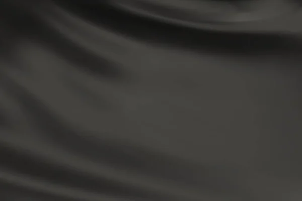 Gros Plan Texture Soie Noire Tissu Noir Texture Lisse Fond — Image vectorielle