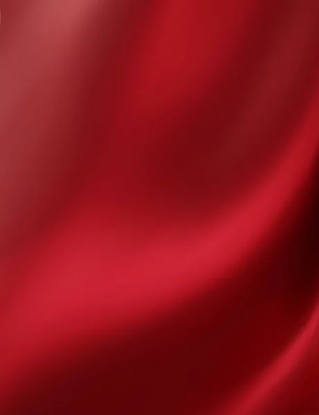 红色面料背景的奢华 丝质波纹织物的塞子 摘要布或液体波背景 缎子和棉花的折痕垂直的照片 3D矢量说明 — 图库矢量图片