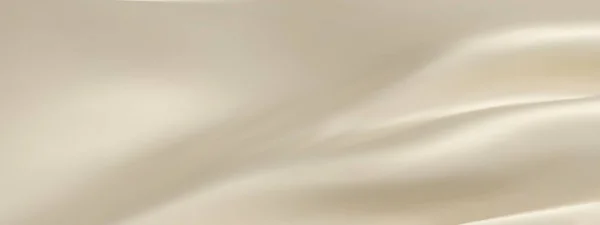 Абстрактный Золотой Шелковый Векторный Фон Роскошная Белая Ткань Жидкие Волны — стоковый вектор
