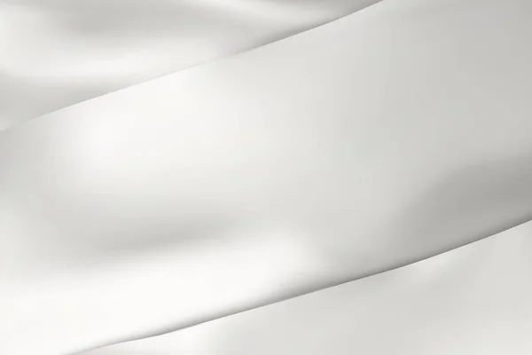 Der Luxus Der Weißen Textur Hintergrund Nahaufnahme Aus Gewelltem Seidenstoff — Stockvektor