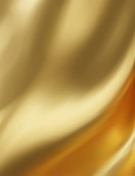 Der Luxus Der Goldenen Textur Hintergrund Nahaufnahme Aus Gewelltem Seidenstoff — Stockvektor