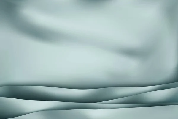 パステルブルーのファブリックテクスチャの背景の豪華さ 熟した絹織物のクローズアップ 積み重ねられた絹の生地 ブルーの背景 3Dベクターイラスト — ストックベクタ