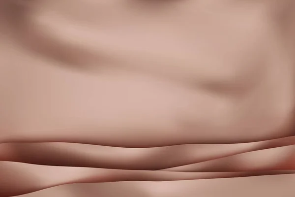 Luxury Dusty Pink Fabric Texture Background Closeup Rippled Silk Fabric — Stock Vector
