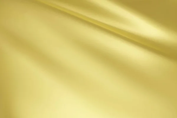 Крупный План Текстуры Натурального Шелка Крема Светло Желтый Фон Гладкой — стоковый вектор