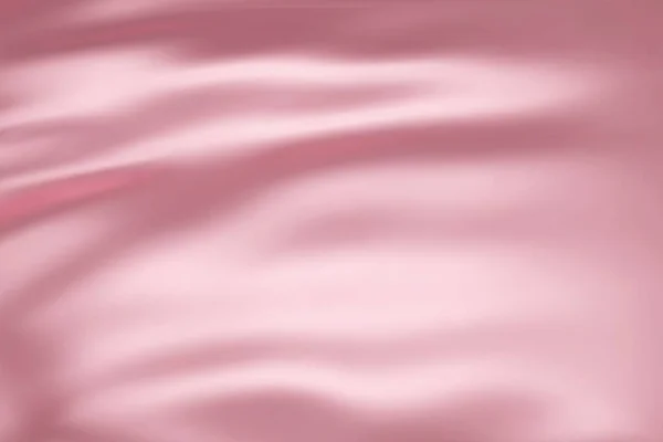 Närbild Struktur Naturligt Rosa Silke Ljusrosa Tyg Slät Textur Yta — Stock vektor