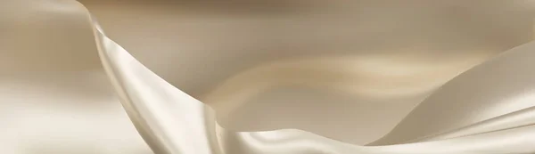 Розкіш Фону Текстури Бежевої Тканини Крупним Планом Розрізаної Шовкової Тканини — стоковий вектор