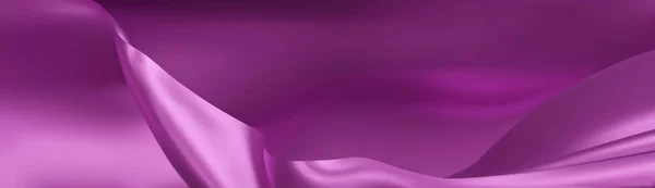 Luxury Purple Fabric Texture Background Closeup Rippled Silk Fabric Stacked — Stock Vector