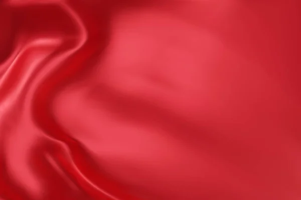 Nahaufnahme Textur Aus Roter Seide Roter Stoff Glatte Textur Oberfläche — Stockvektor