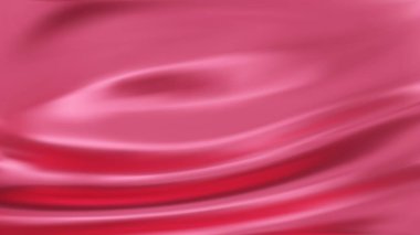 Soyut pembe eğimli arkaplan. Minimalist ince dalgalı ipek dokusu. 3B vektör illüstrasyonu.